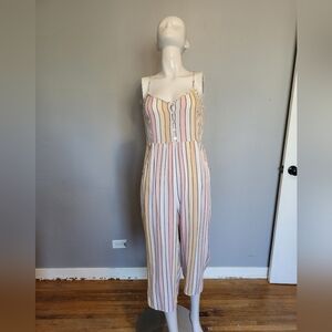 Saltwater Luxe Striped Cropped Jumpsuit, VGUC, Size S